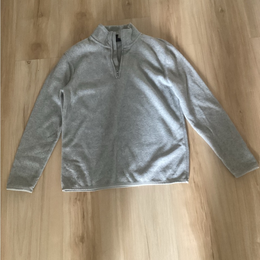 GAP Men's Light Gray Zip-Up Sweater